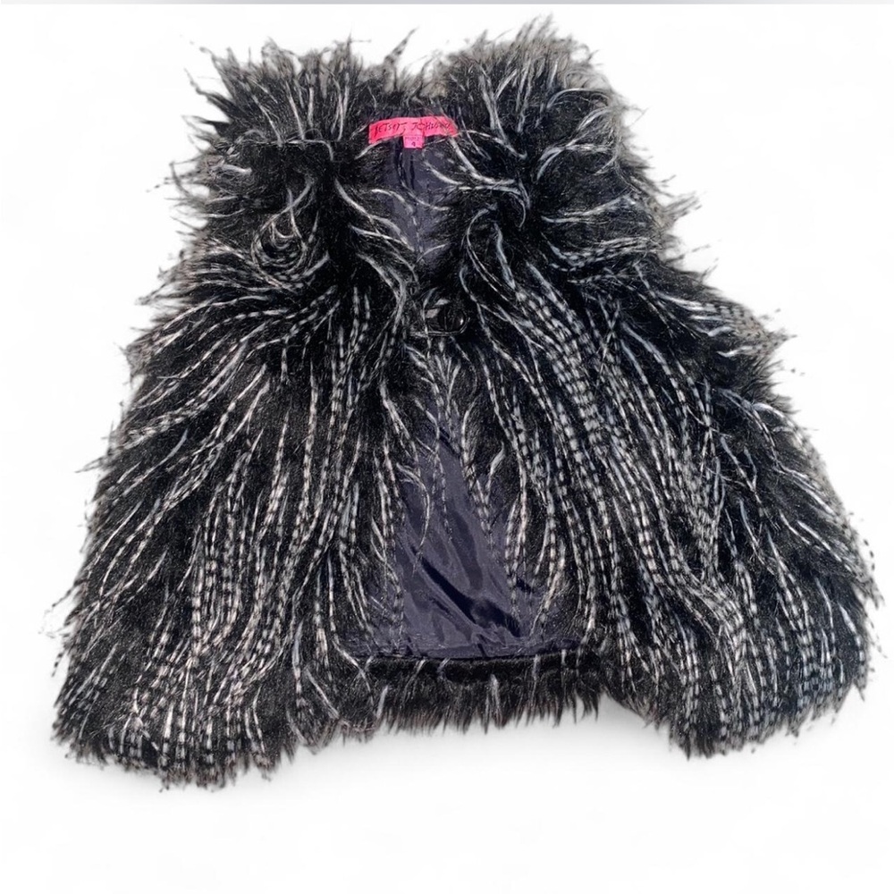 Vintage Betsey Johnson faux fur vest